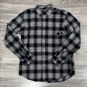 Ezekiel Black and Brown Checkered Men's Shirt